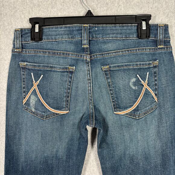 Eunina Bootcut Jeans Size 5 Super Low Rise 70s Retro‎ Y2K Western Rodeo Boho - Picture 13 of 16